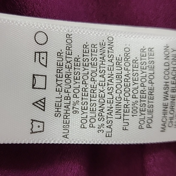 Dress The Population Tiffany One Shoukder Dress Sz 2 Burgundy NWOT - Picture 7 of 8